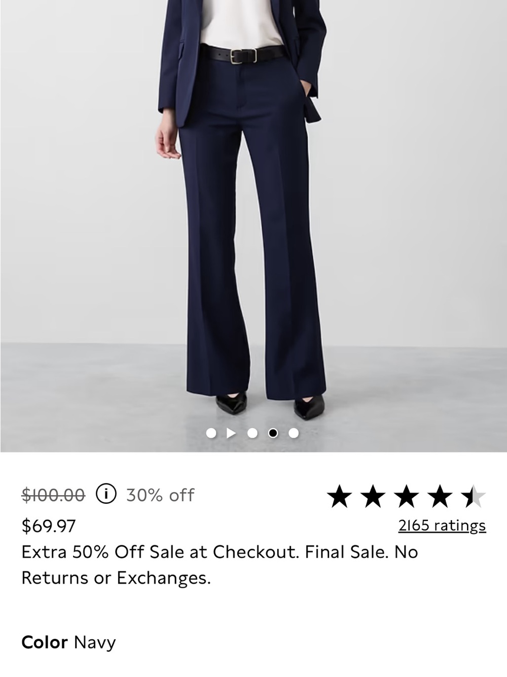 Camel color BOOTCUT SCULPTED PANTs